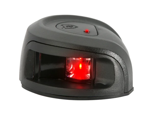 Attwood LightArmor Deck Mount Navigation Light - Black Composite - Port (red) - 2NM - Image 2