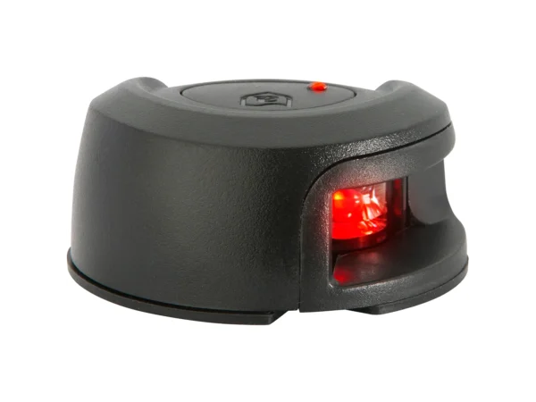 Attwood LightArmor Deck Mount Navigation Light - Black Composite - Port (red) - 2NM