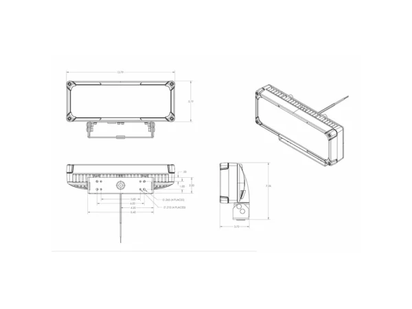 Lumitec Maxillume tr150 LED Flood Light - Trunnion Mount - Image 2