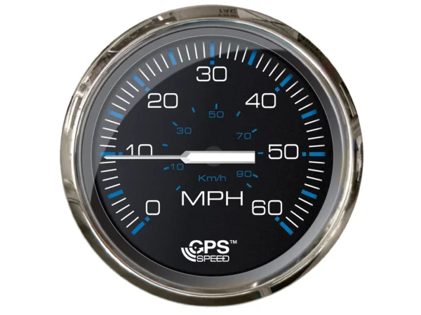 Faria Chesepeake Black 4" Studded Speedometer - 60MPH (GPS)