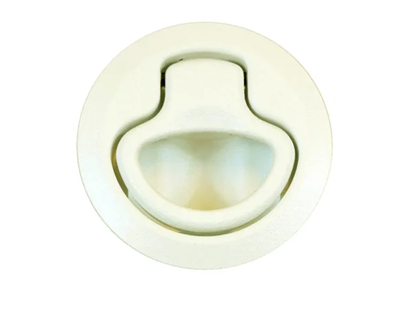 Southco Flush Plastic Pull Latch - Pull To Open - Non Locking - Beige