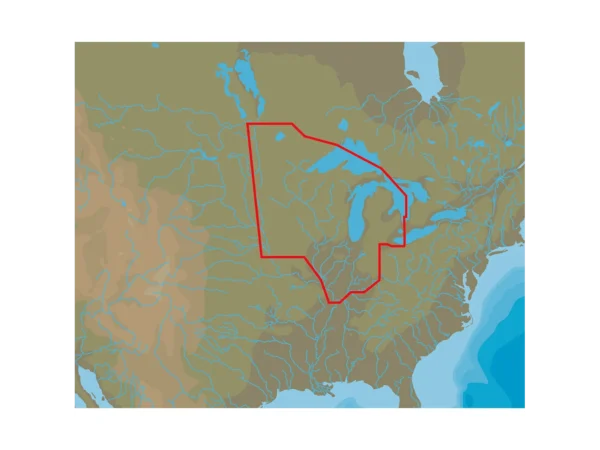 C-MAP 4D Lakes NA-D072 North Central