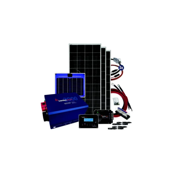 Samlex SPBENJOY600 Solar + Power Bundle, Enjoy 600W Bundle w/3 Panels