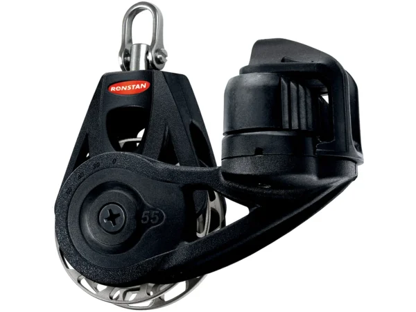 Ronstan Series 55 Ratchet Mount Orbit Block - Single Cleat Swivel - Auto