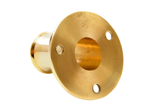 Whitecap Top-Mounted Flag Pole Socket Polished Brass - 3/4" ID - Image 2