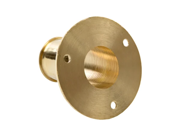 Whitecap Top-Mounted Flag Pole Socket Polished Brass - 1" ID - Image 2