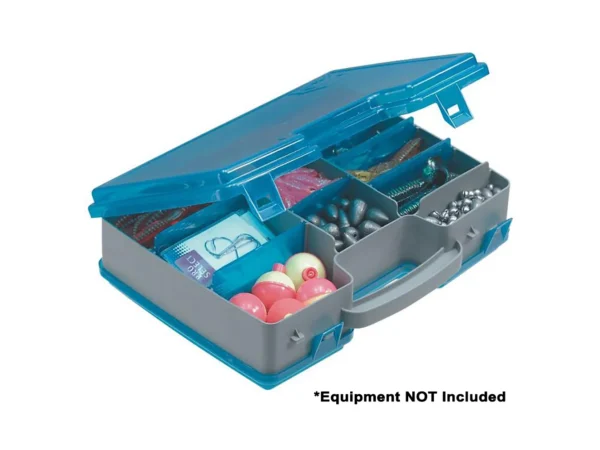 Plano Double-Sided Adjustable Tackle Organizer Large - Silver/Blue