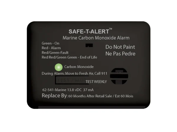 Safe-T-Alert 62 Series Carbon Monoxide Alarm - 12V - 62-541-Marine - Surface Mount - Black