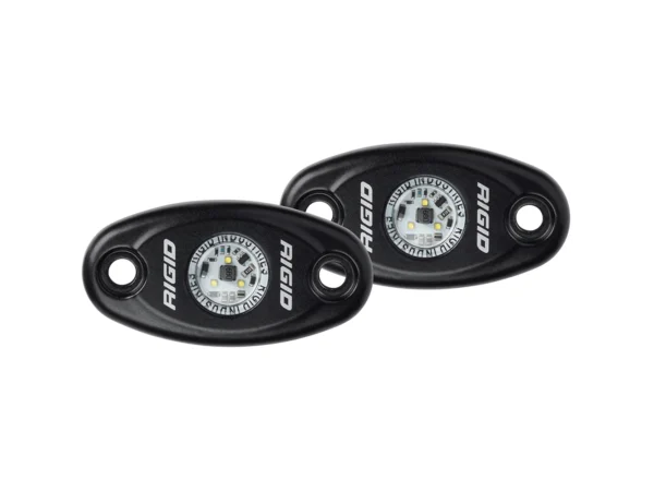 RIGID Industries A-Series Black High Power LED Light - Pair - Warm White