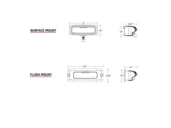 RIGID Industries SR-Q PRO Back Up Light Kit - Surface Mount Diffused - Pair - Black - Image 2