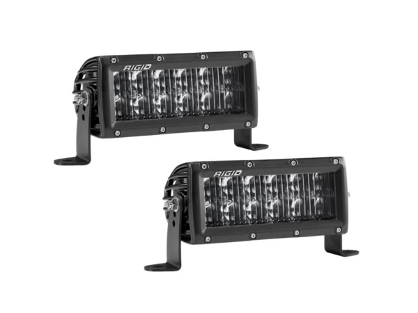 RIGID Industries SAE Compliant E-Series 6" Light Bar - Pair - Black