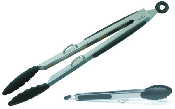 Prepworks Nylon and Stainless Steel Drip-Less Tongs