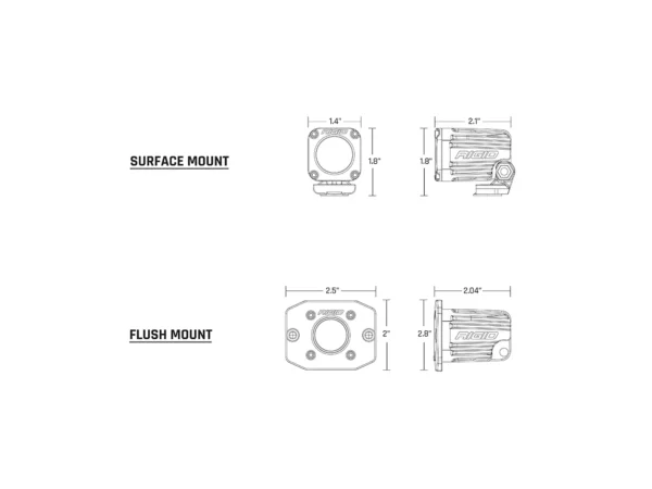 RIGID Industries Ignite Flush Mount Flood - Single - Black - Image 2