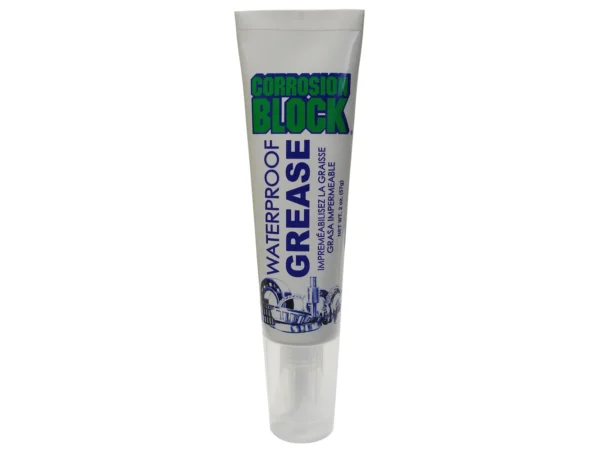 Corrosion Block High Performance Waterproof Grease - 2oz Tube - Non-Hazmat, Non-Flammable & Non-Toxic