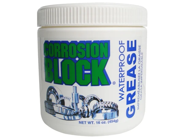 Corrosion Block High Performance Waterproof Grease - 16oz Tub - Non-Hazmat, Non-Flammable & Non-Toxic