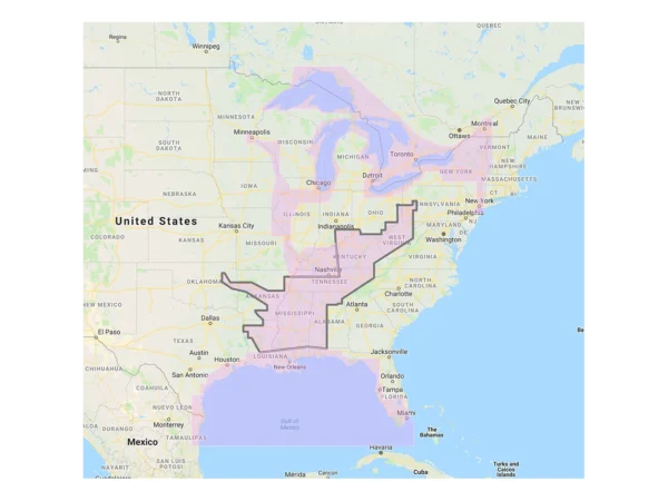 Furuno Gulf of Mexico, Great Lakes & Rivers - Vector Chart & Standard Resolution Satellite Photos f/Part of the Great Lakes - Unlock Code