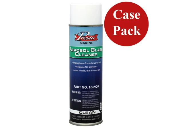 Presta Marine Ammonia Free Aerosol Glass Cleaner - 19oz - *Case of 12*