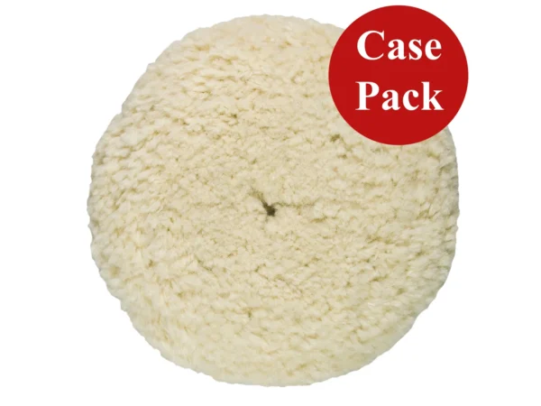 Presta Rotary Wool Buffing Pad - White Heavy Cut - *Case of 12*