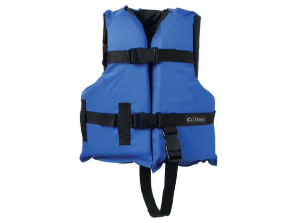 Onyx Nylon General Purpose Life Jacket - Child 30-50lbs - Blue