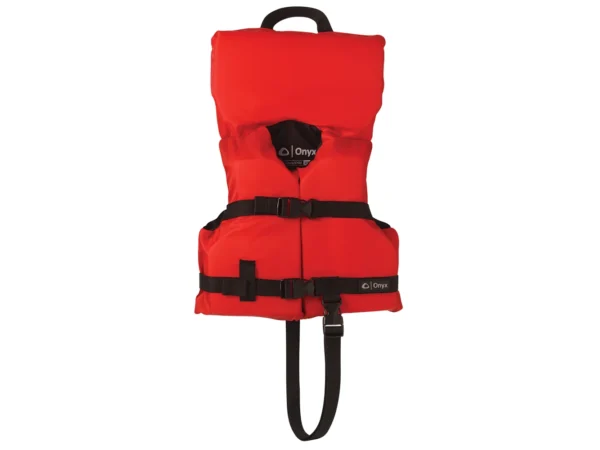 Onyx Nylon General Purpose Life Jacket - Infant/Child Under 50lbs - Red