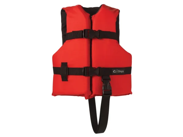 Onyx Nylon General Purpose Life Jacket - Child 30-50lbs - Red