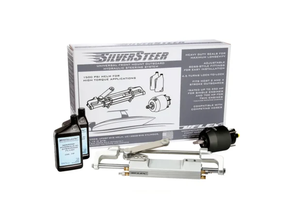 Uflex SilverSteer™ Universal Front Mount Outboard Hydraulic Tilt Steering System - 1500PSI V1