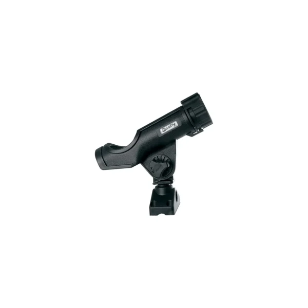 Scotty 230BK Powerlock Rod Holder w/#241 Side/Deck Mount, Black