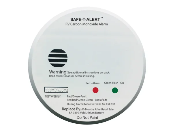 Safe-T-Alert SA-339 White RV Battery Powered CO Detector