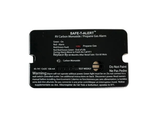 Safe-T-Alert 45-Series Combo Carbon Monoxide Propane Alarm Surface Mount - Black