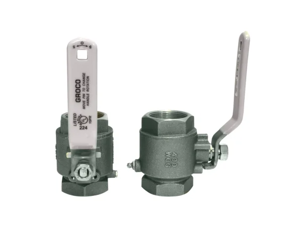 GROCO 3/8" NPT Stainless Steel In-Line Ball Valve