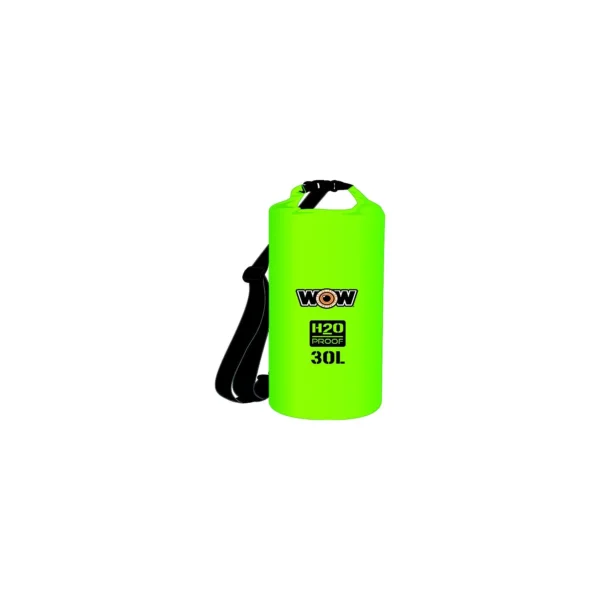 WOW H2O Proof Drybag w/Shoulder Strap, 30L Green