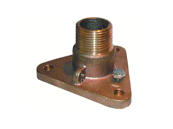 GROCO 3/4" Bronze NPS to NPT Flange Adapter