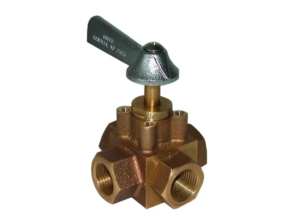 GROCO 1/2" 4-Port Tank Selector Valve