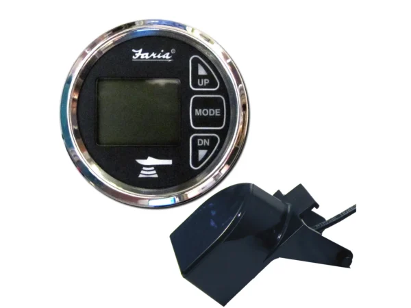 Faria Chesapeake Black 2" Dual Depth & Temp Sounder w/Transom Mount Transducer