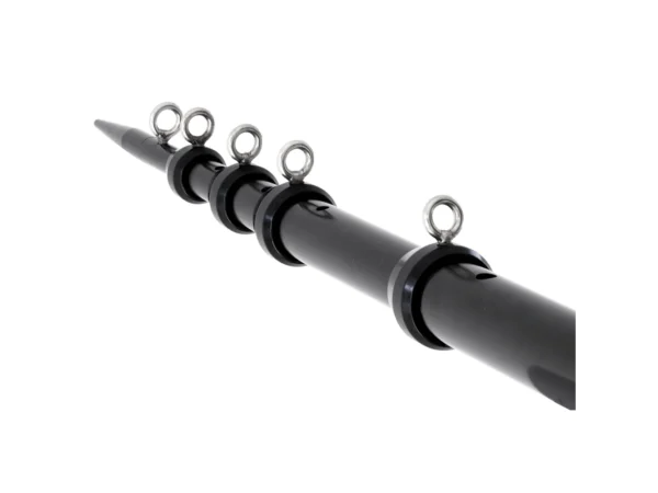 Tigress XD Telescoping Aluminum Outrigger Poles - 15' - 1-1/2" OD Black