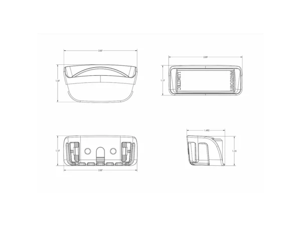 Lumitec Contour Series Drop-In Navigation Light - Stern White - Image 2