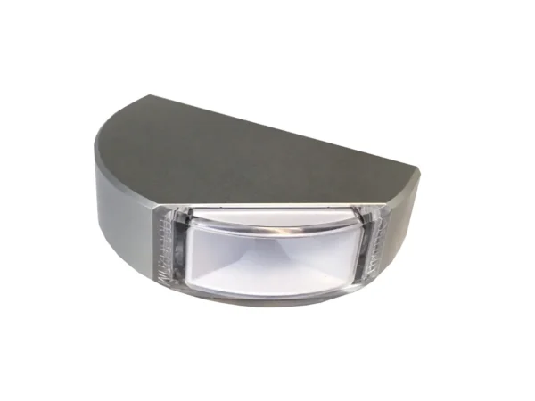 Lumitec Surface Mount Navigation Light - Classic Aluminum - Port Red