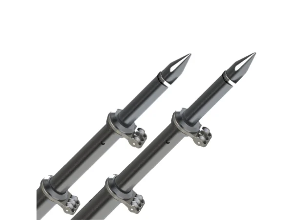 TACO 18' Deluxe Outrigger Poles w/Rollers - Silver/Black