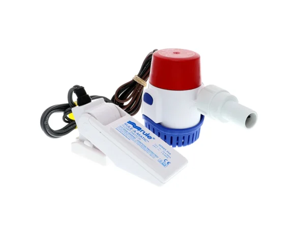 Rule 500 GPH Standard Bilge Pump Kit w/Float Switch - 12V