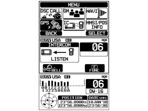 Standard Horizon GX1800G Fixed Mount VHF w/GPS - White - Image 3