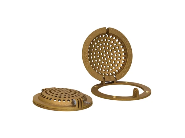 GROCO Bronze Round Hull Strainer w/Access Door f/Up To 1" Thru-Hull