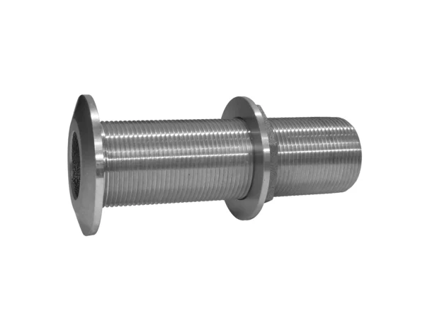 GROCO 3/4" Stainless Steel Extra Long Thru-Hull Fitting w/Nut