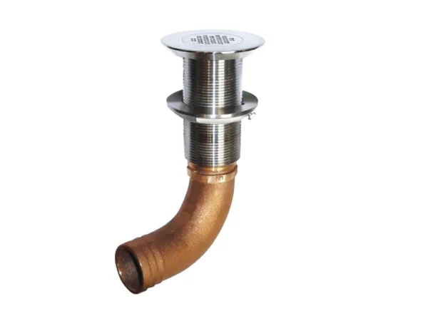 GROCO Deck Scupper 90 Degree 1-1/2" Hose Connection