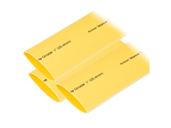 Ancor Heat Shrink Tubing 1" x 3" - Yellow - 3 Pieces