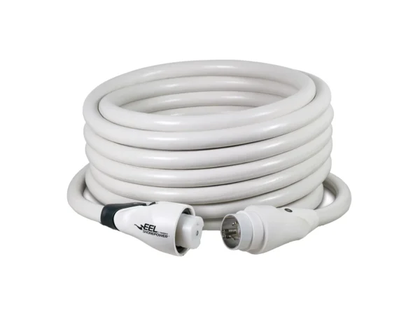 Marinco EEL 50A White Cordset - 125/250V - 50'