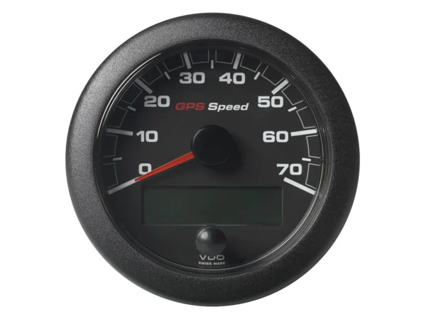 Veratron 3-3/8" (85mm) OceanLink® GPS Speedometer - Black Dial & Bezel (0-70 K/MPH/KMH)