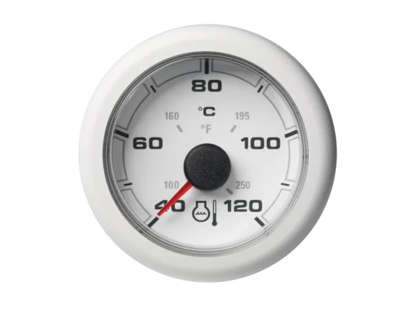 Veratron 52MM (2-1/16") OceanLink Coolant Temperature Gauge - 120°C/250°F - White Dial & Bezel