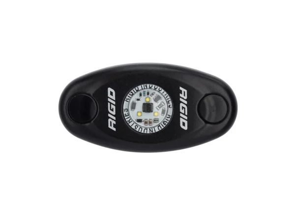 RIGID Industries A-Series Black High Power LED Light Single - Amber