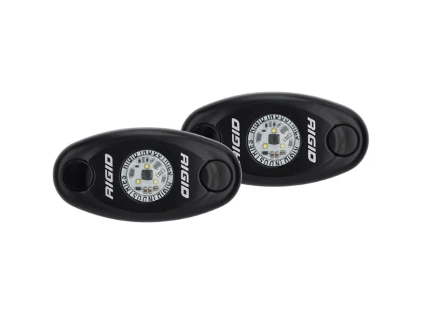 RIGID Industries A-Series Black Low Power LED Light Pair - Neon White