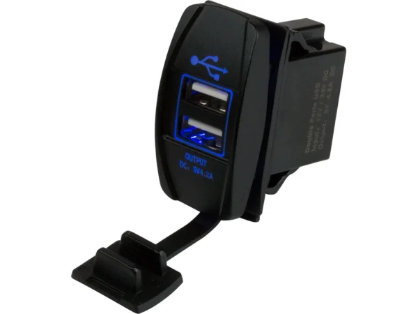 Sea-Dog Dual USB Rocker Switch Style Power Socket